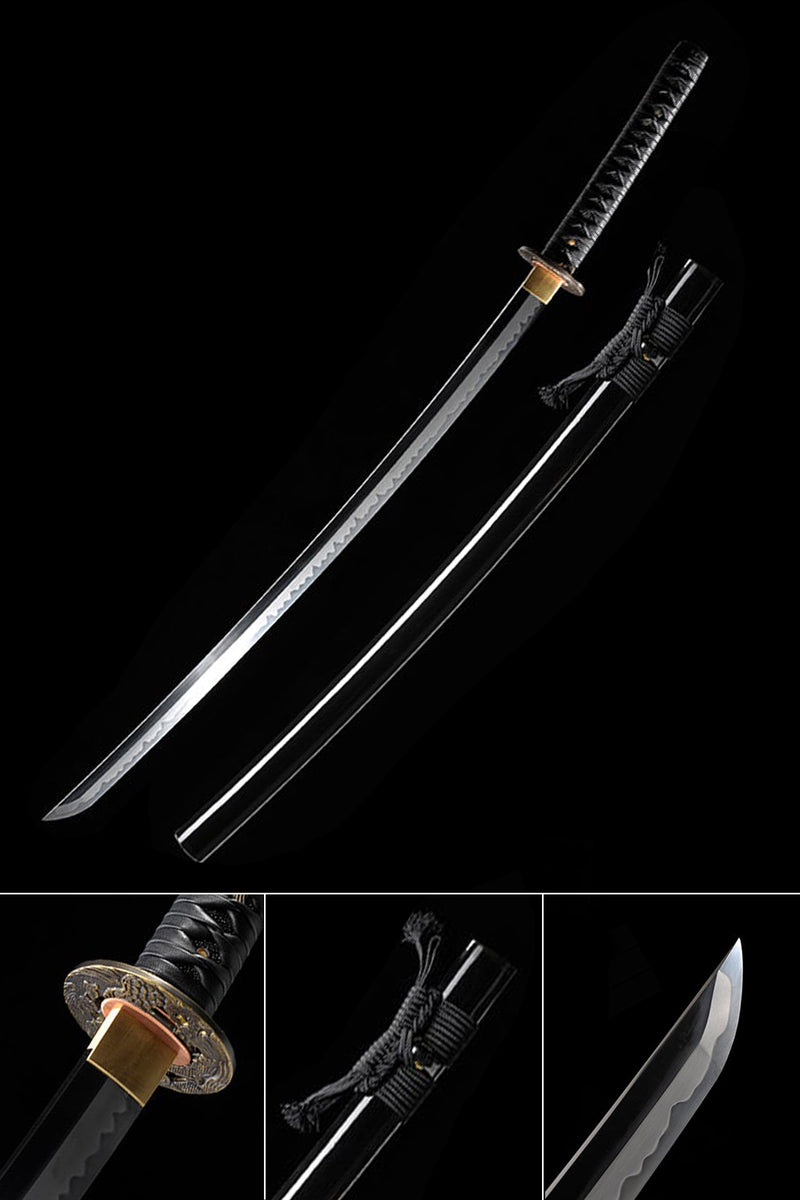 Clay Tempered 1095 Steel Hand Forged One Piece Enma Japanese Katana Sword